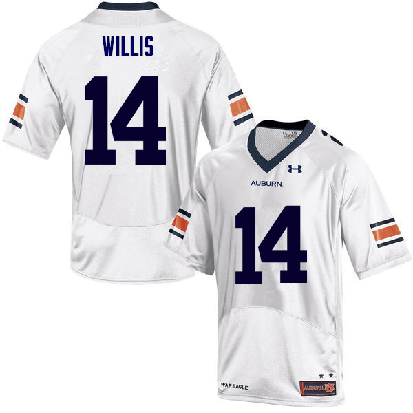 Auburn Tigers Men's Malik Willis #14 White Under Armour Stitched College NCAA Authentic Football Jersey ZXT2574KT